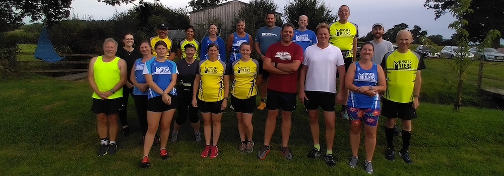 Photo showing members of Minster Milers